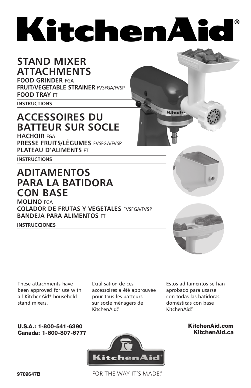 Download free pdf for KitchenAid FGA Grinders Other manual